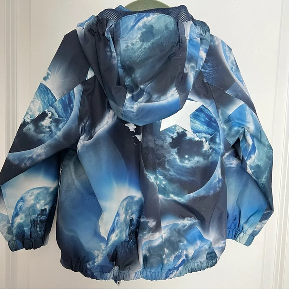 Molo universe windbreaker kids jacket blue size 2 y - Picture 8 of 10
